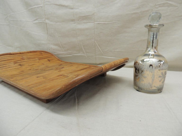 Large Bamboo Serving Tray For Sale at 1stDibs large bamboo serving