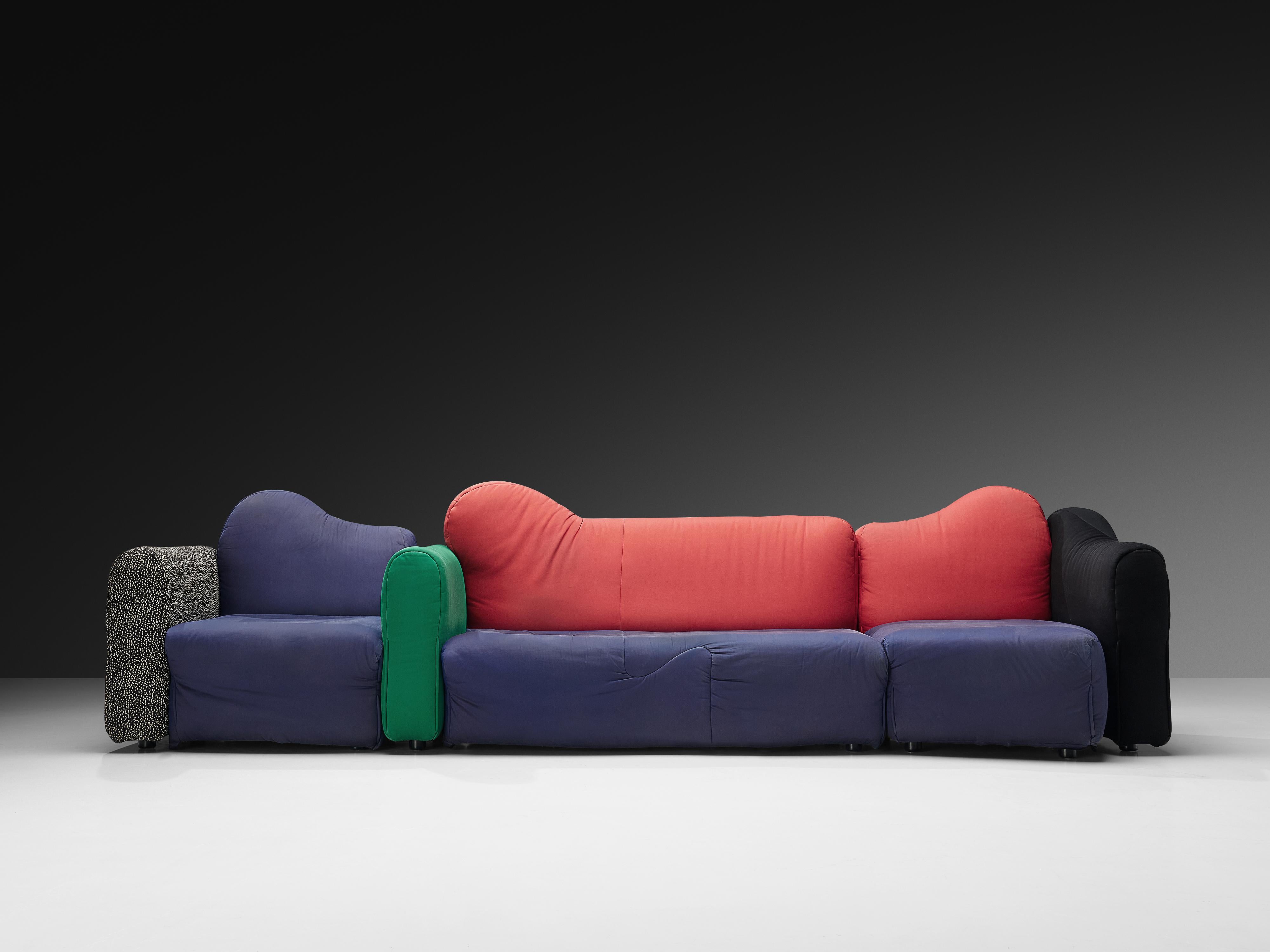 Tissu Large Gaetano Pesce for Cassina 'Cannaregio' Modular Sofa en vente