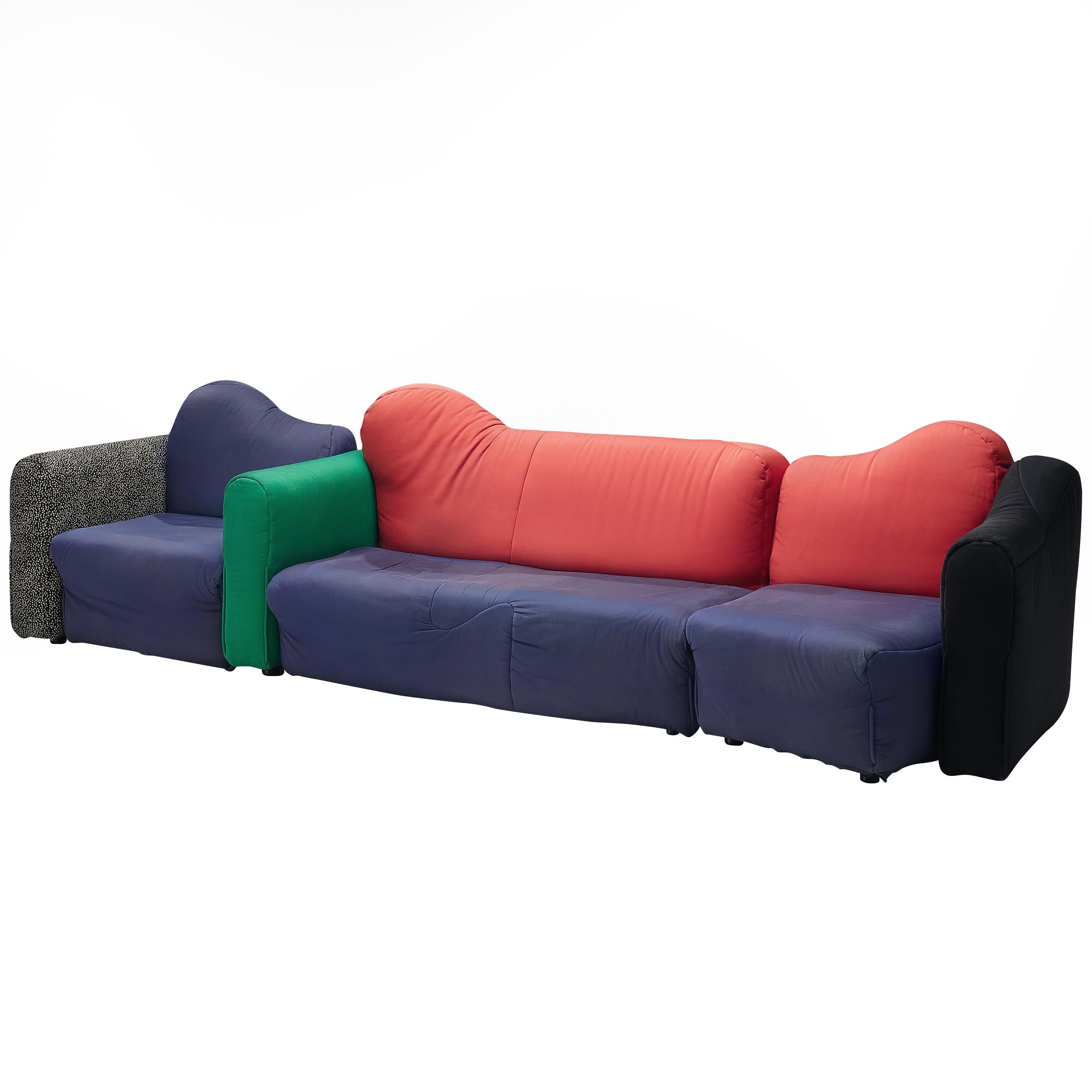 Large Gaetano Pesce for Cassina 'Cannaregio' Modular Sofa For Sale