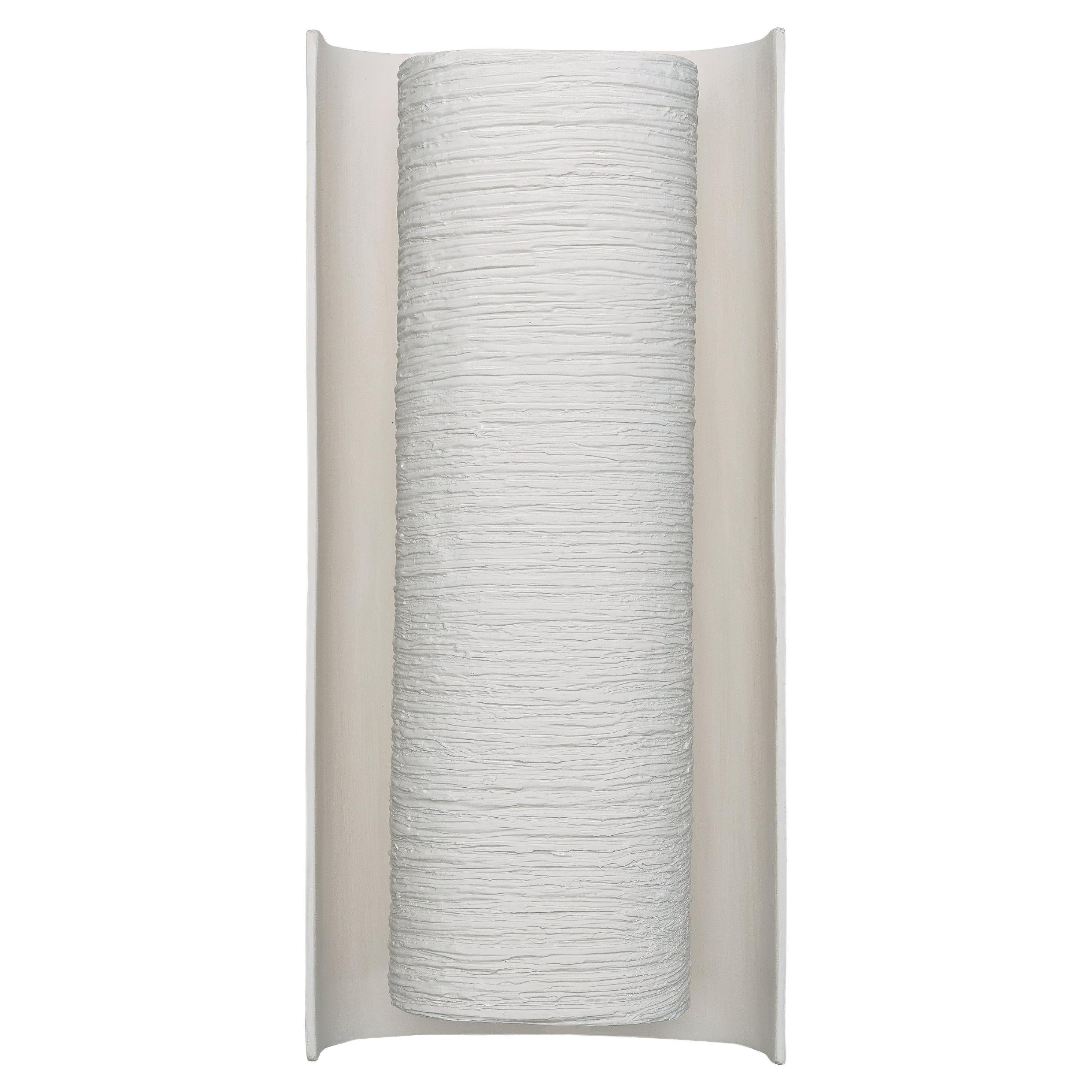 Contemporary White/ Black/ Bronze Gips Wandleuchte  „Galba II“ von Benediko