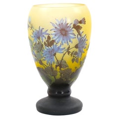 Grand vase en verre Galle Art Nouveau Cameo Glass