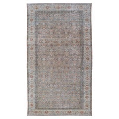 Large Gallery Persian Malayer Runner with All-Over Sub-Geometric Floral Design