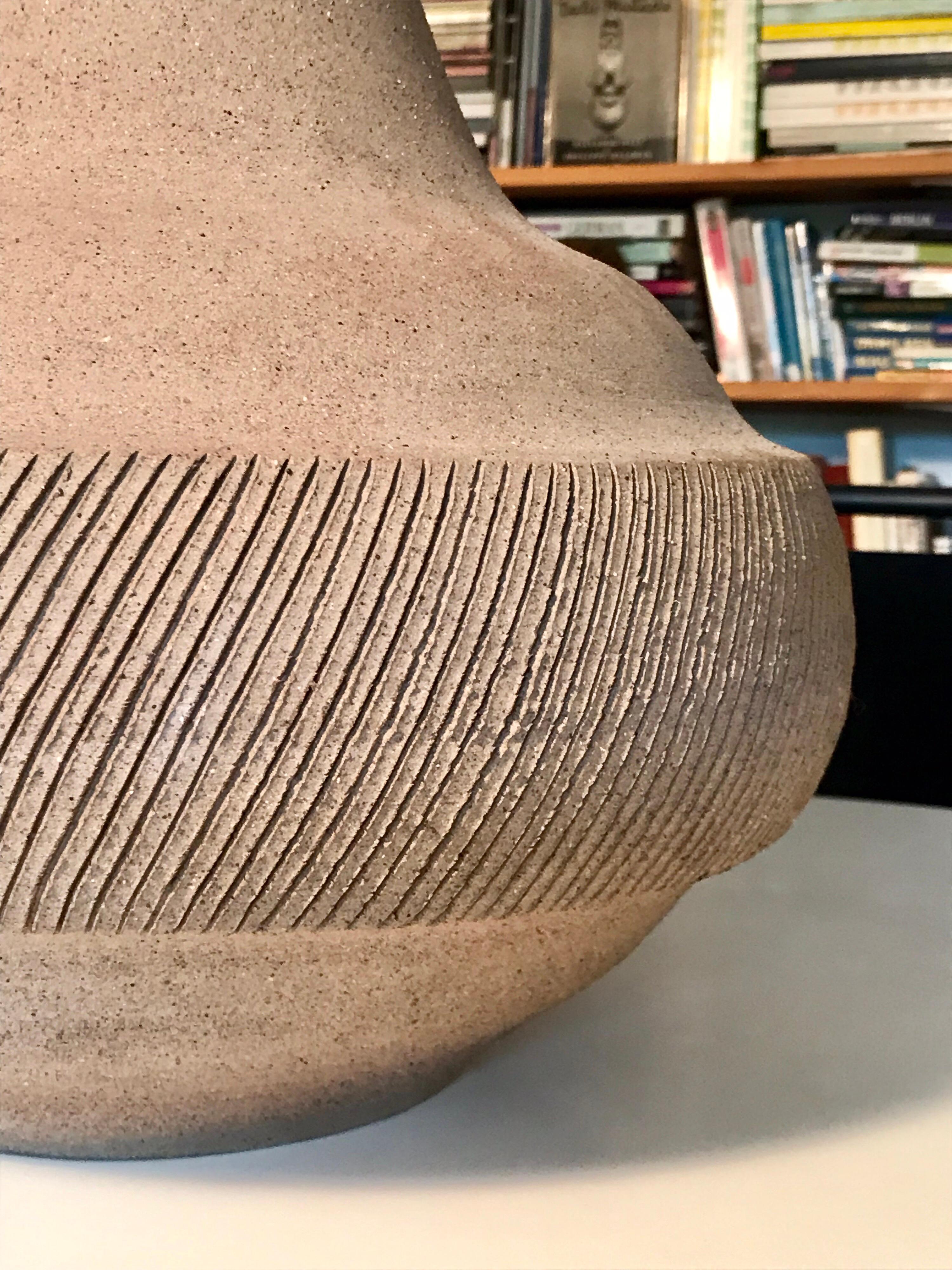 Modern Gambone Italy Large Stoneware Vase