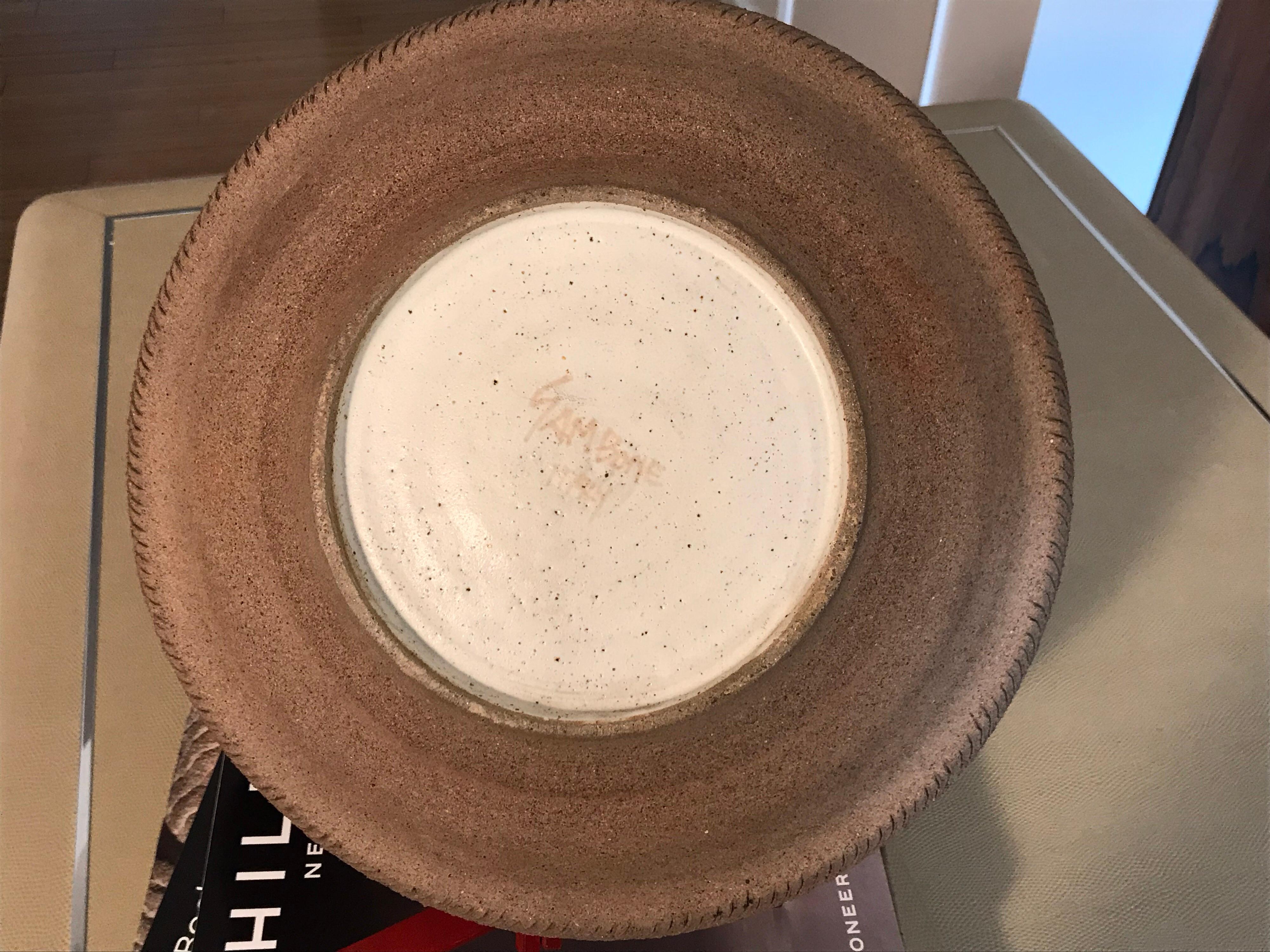 Gambone Italy Large Stoneware Vase In Good Condition In Los Angeles, CA