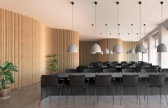 Große GamFratesi 'Suspence P2' Pendelleuchte für Fritz Hansen in Weiß