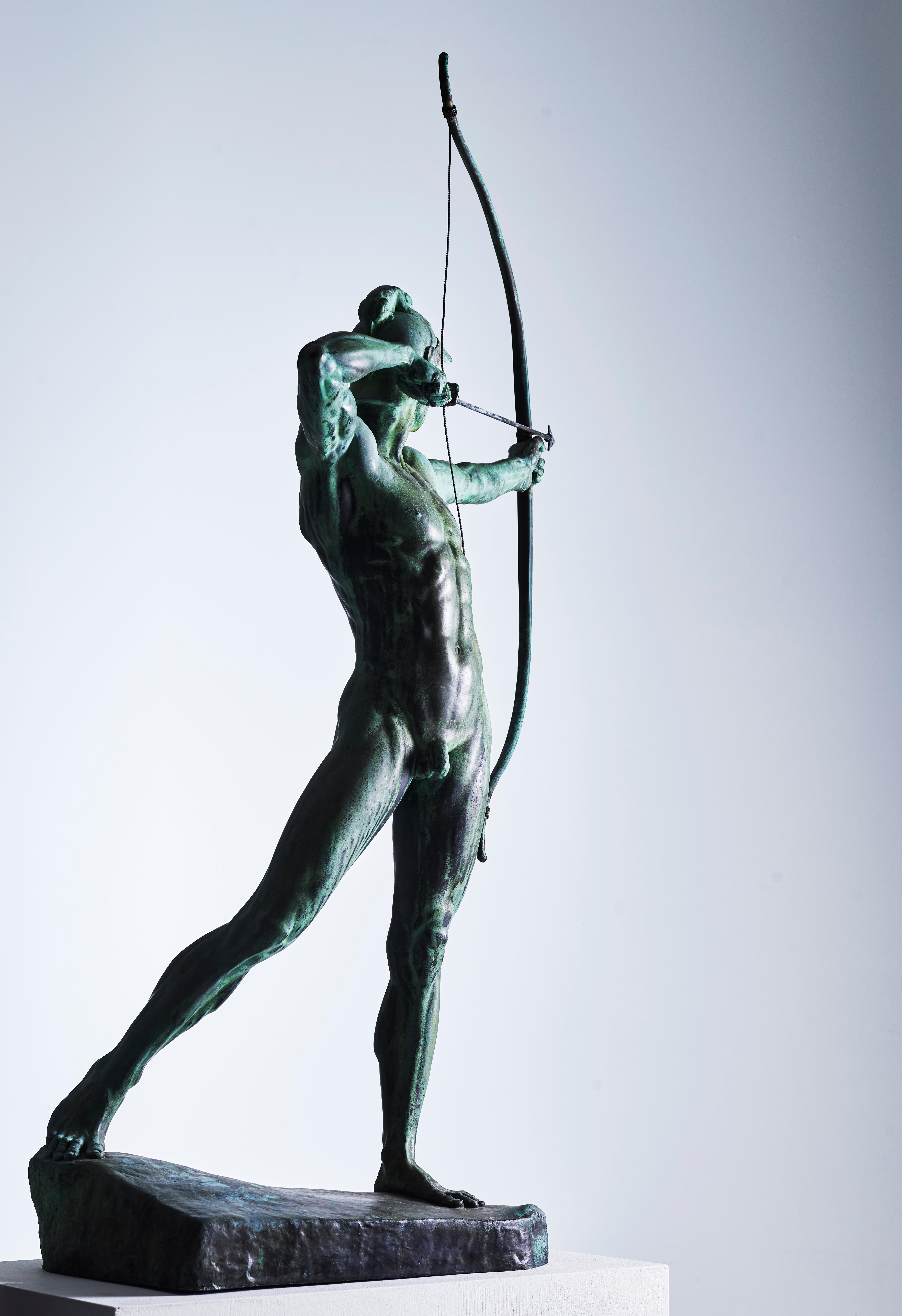 the archer sculpture