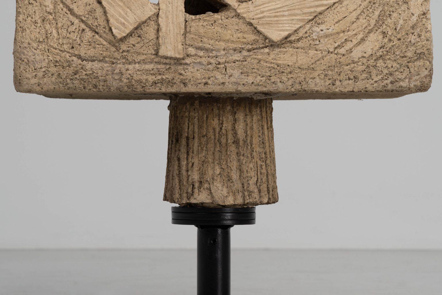 Large garden sculpture on rotating base France 1960s For Sale 11