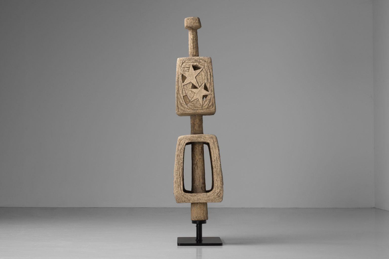 Mid-20th Century Large garden sculpture on rotating base France 1960s For Sale