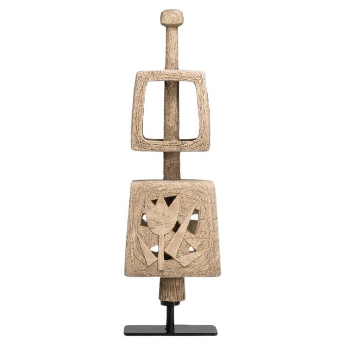 Large garden sculpture on rotating base France 1960s For Sale