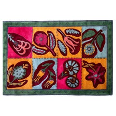 Large Garouste & Bonetti Rug, production Sam Laik, Hand-tufted wool