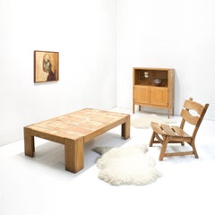 Large Garrigue Series Ceramic Coffee Table by Roger Capron for Vallauris