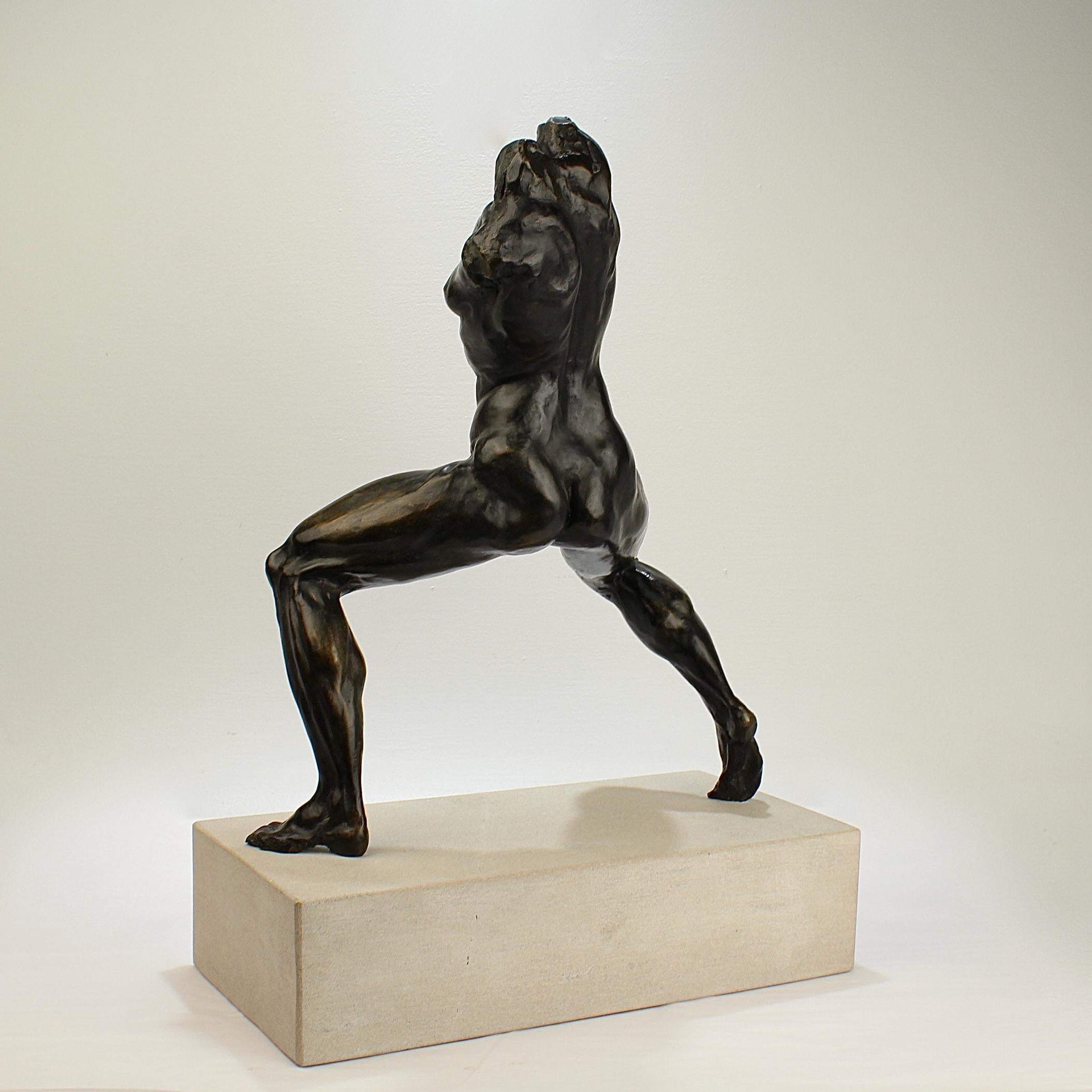 Contemporary Large Gary Weisman Bronze Sculpture of a Female Nude