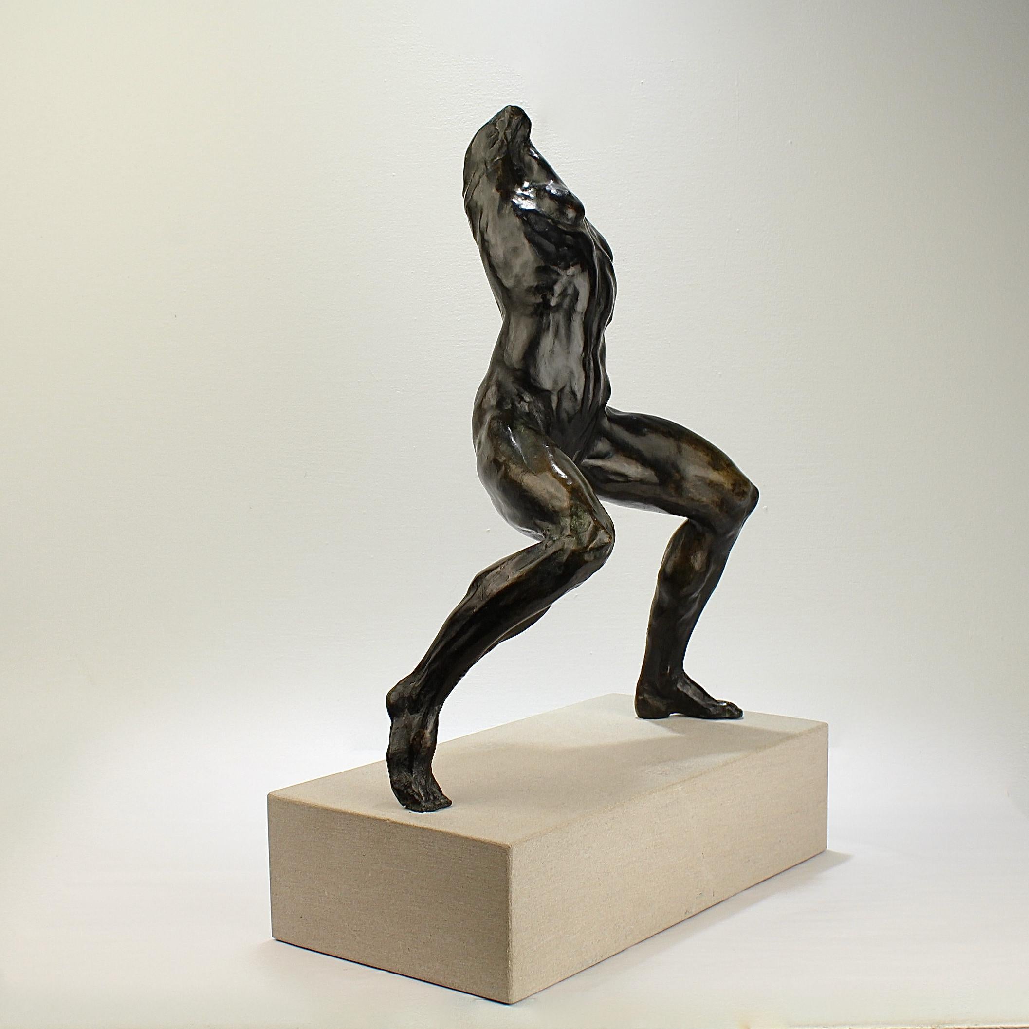 Modern Large Gary Weisman Bronze Sculpture of a Female Nude