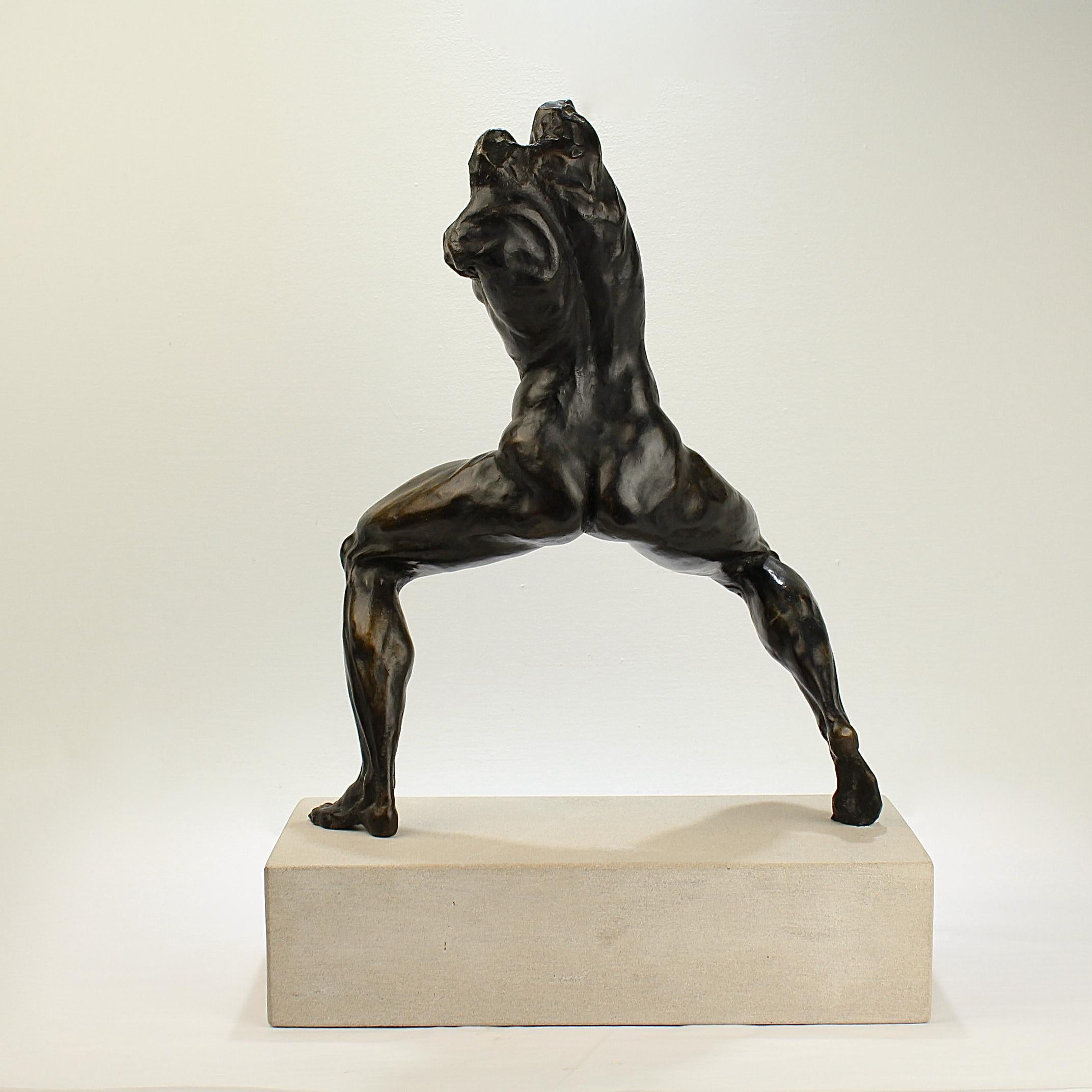 Large Gary Weisman Bronze Sculpture of a Female Nude In Good Condition In Philadelphia, PA