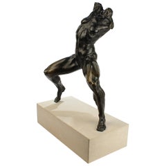 Large Gary Weisman Bronze Sculpture of a Female Nude
