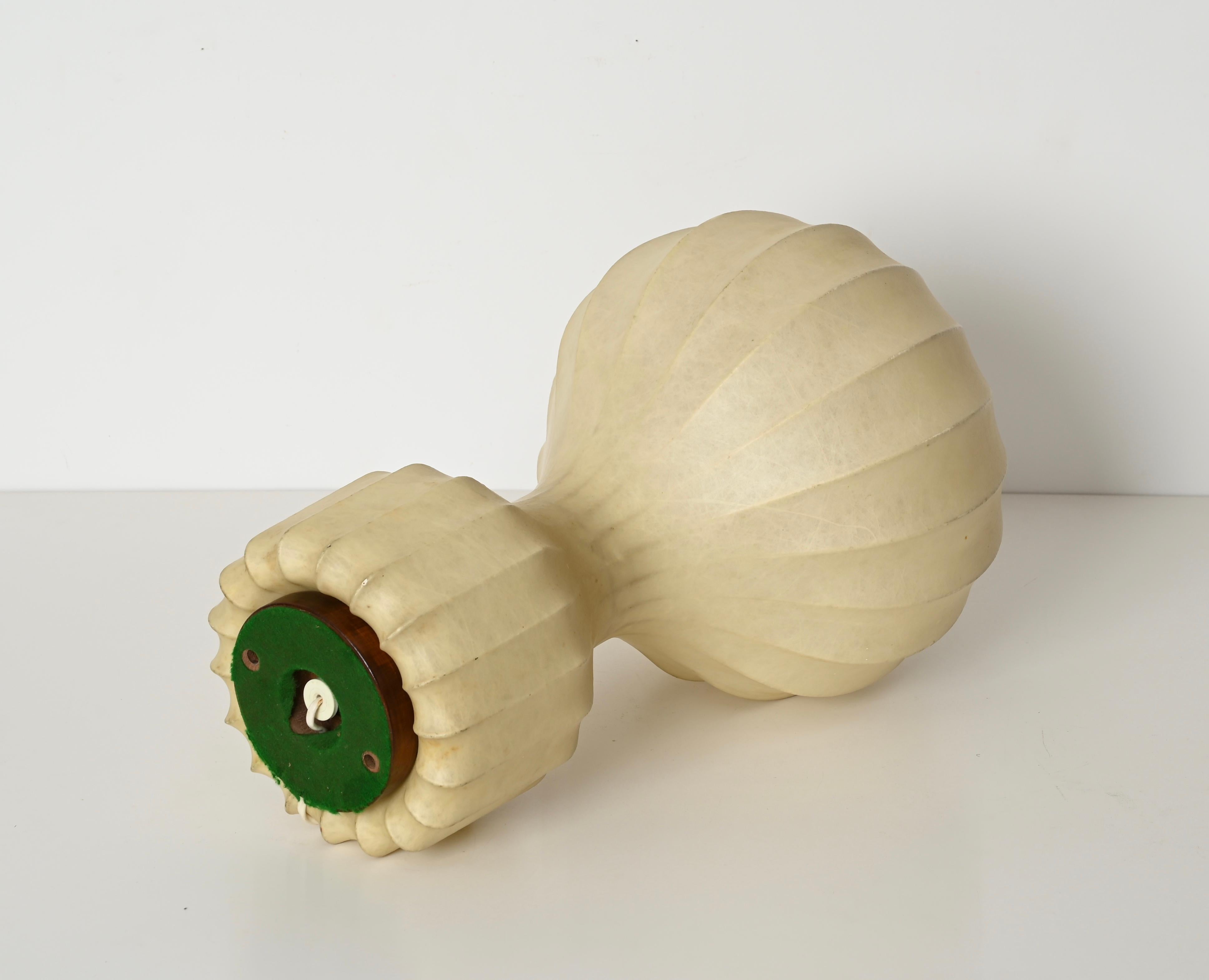 Grandi lampade da tavolo Gatto Beige Cocoon di Castiglioni per Flos, Italia anni '60 in vendita 12