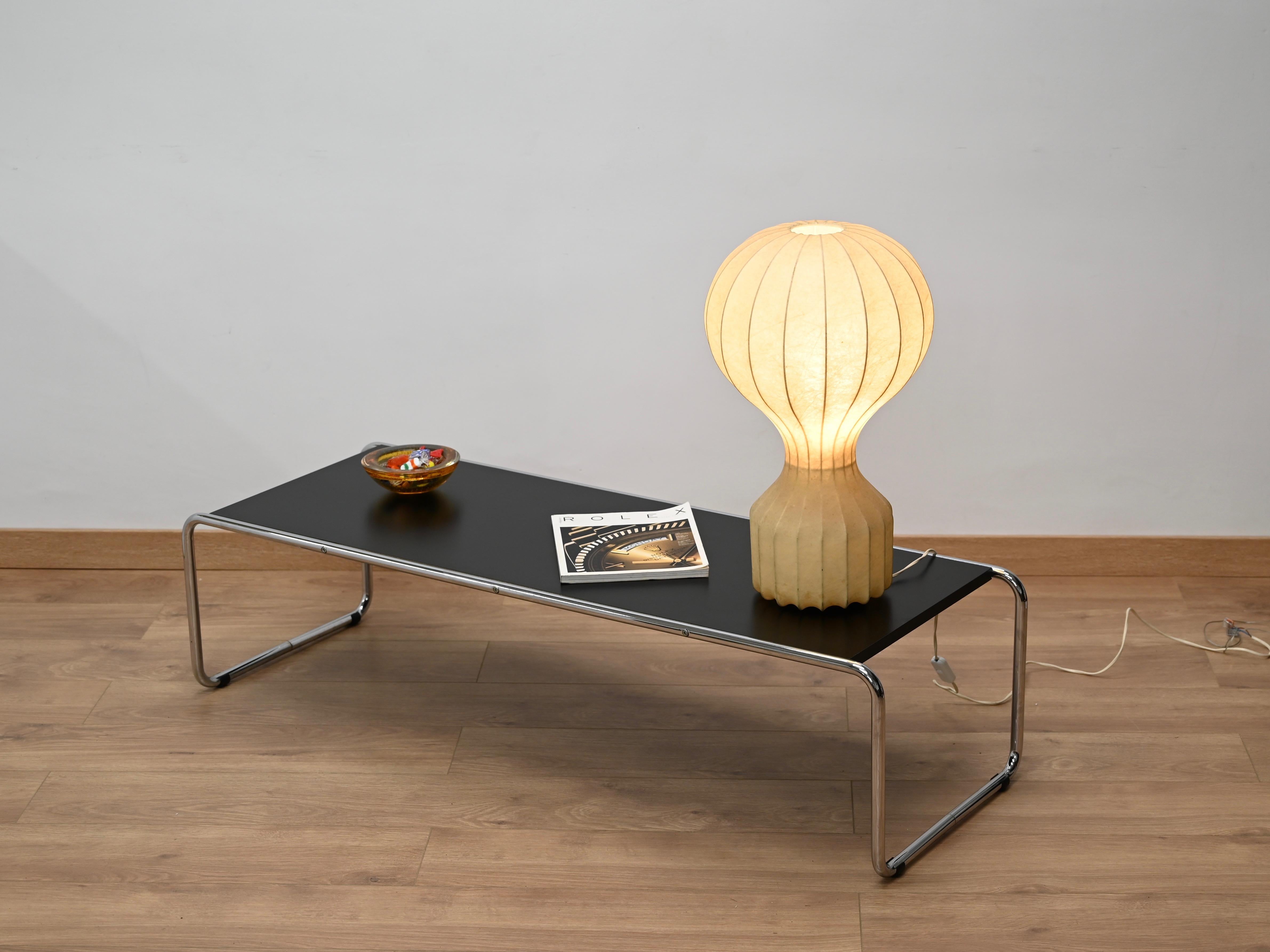 Grandi lampade da tavolo Gatto Beige Cocoon di Castiglioni per Flos, Italia anni '60 in vendita 3