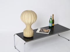 Large Gatto Beige Cocoon Table Lamps by Castiglioni for Flos, Italy 1960s