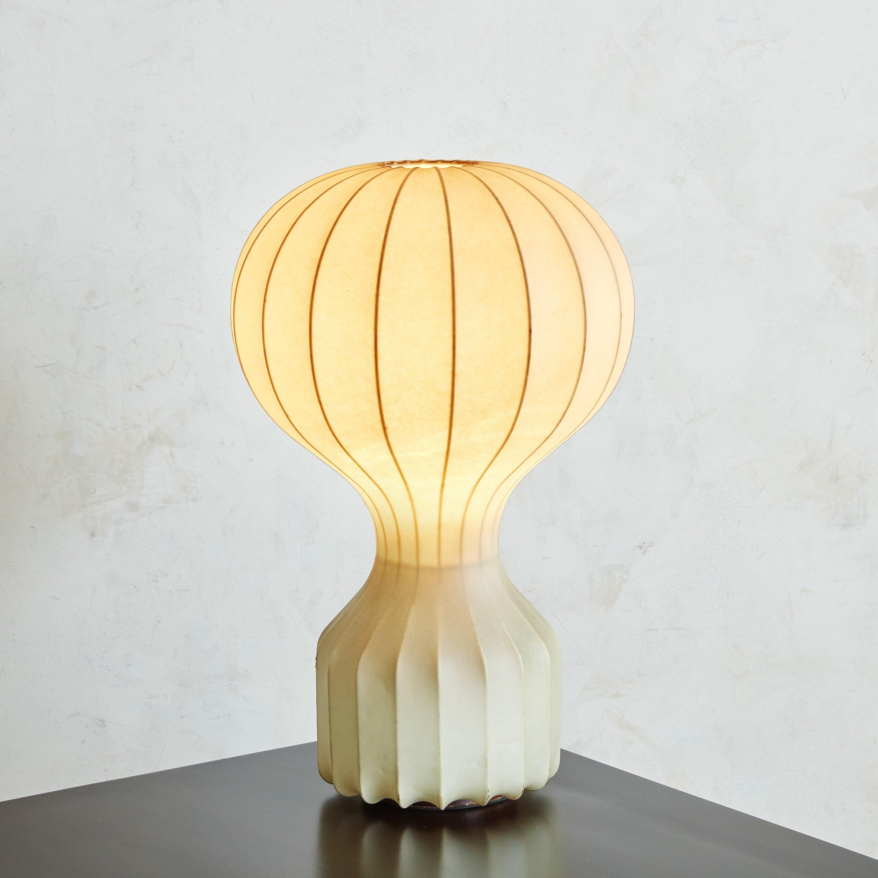 Mid-Century Modern Large ‘Gatto’ Cocoon Table Lamp by Achille & Pier Giacomo Castiglioni for Flos For Sale