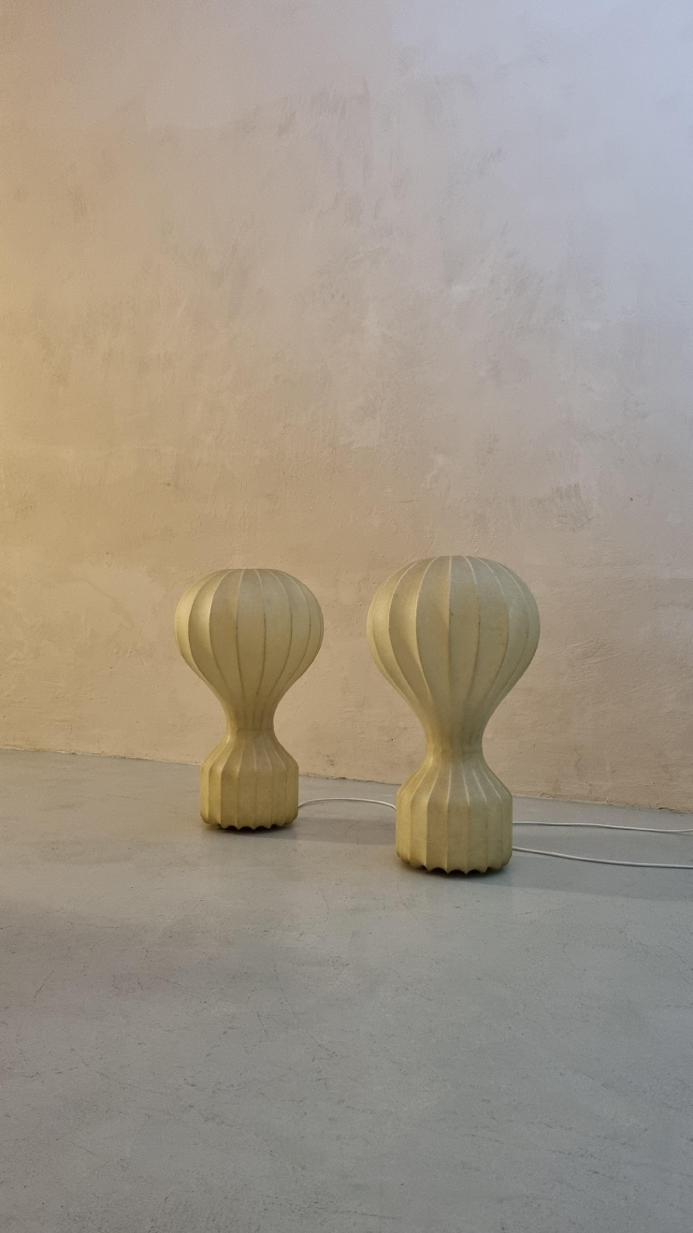 Mid-Century Modern Large Gatto table lamps by Achille and Pier Giacomo Castiglioni for Flos 1960s For Sale