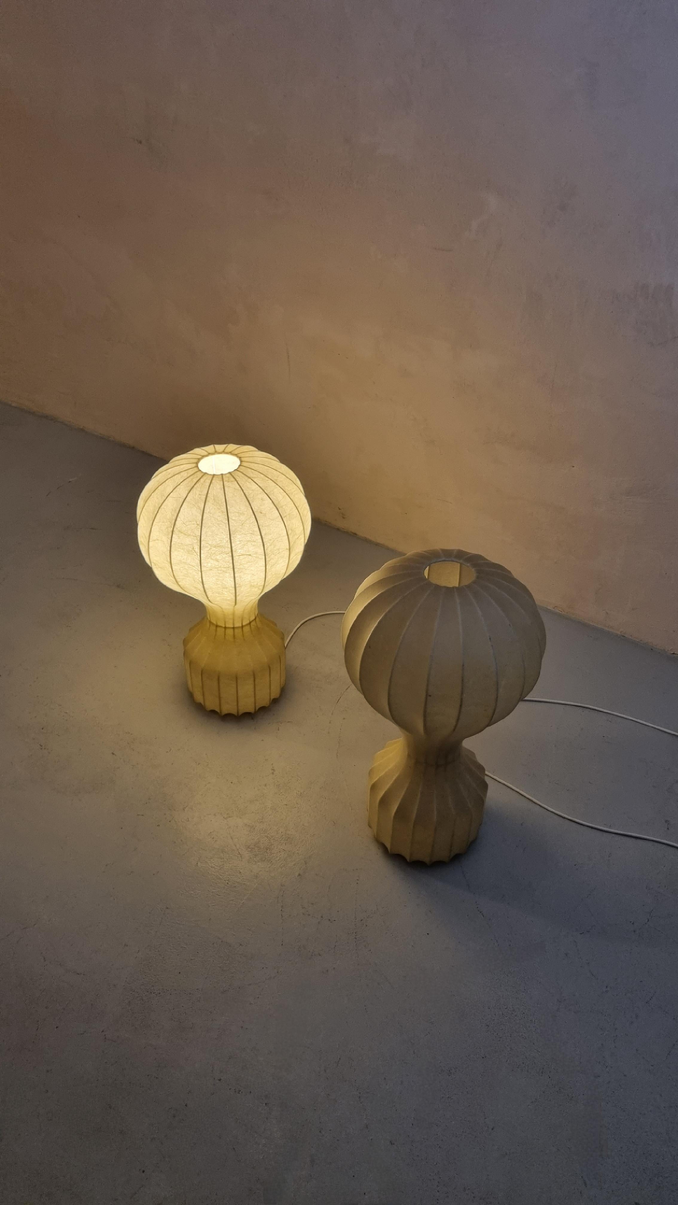 Mid-20th Century Large Gatto table lamps by Achille and Pier Giacomo Castiglioni for Flos 1960s For Sale