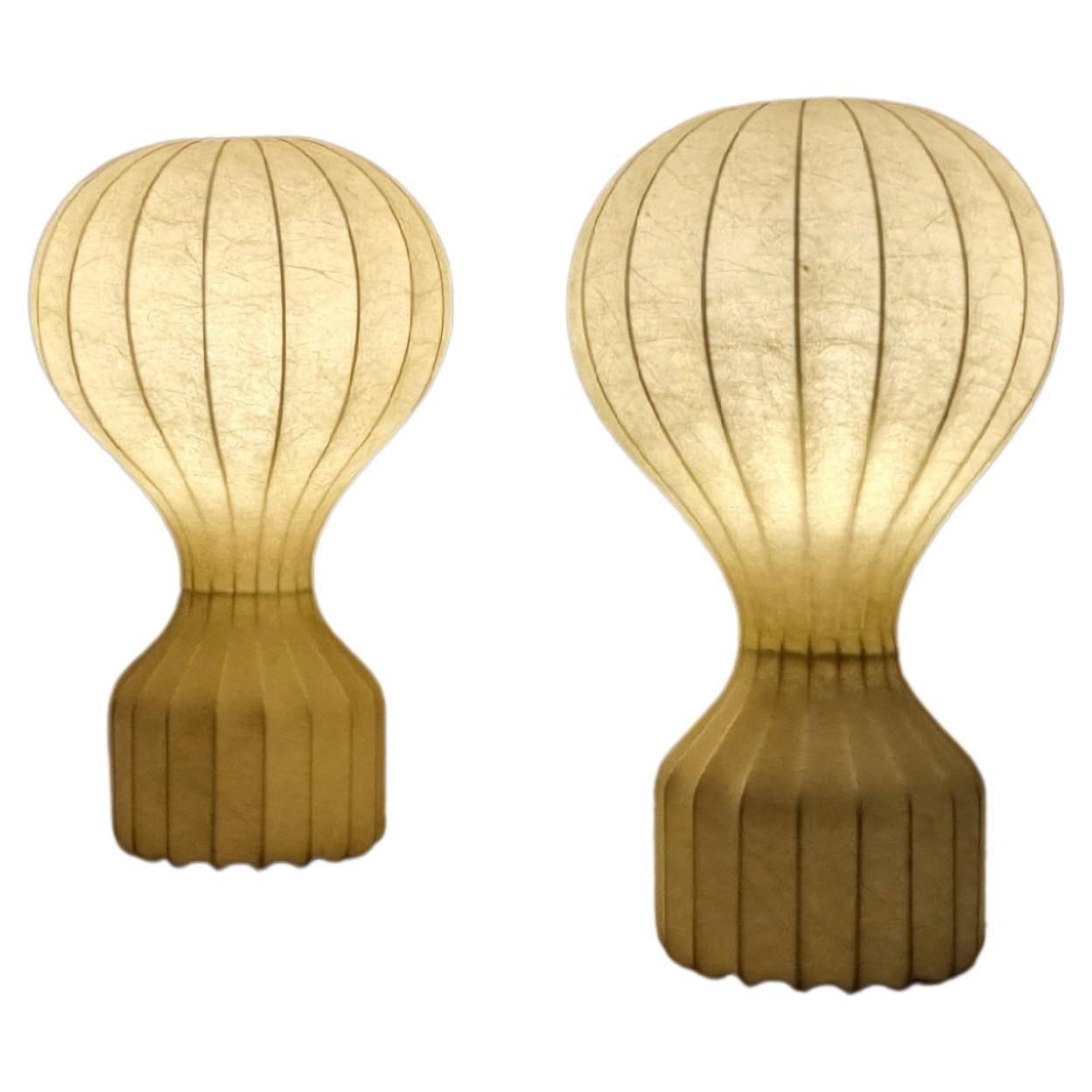 Large Gatto table lamps by Achille and Pier Giacomo Castiglioni for Flos 1960s