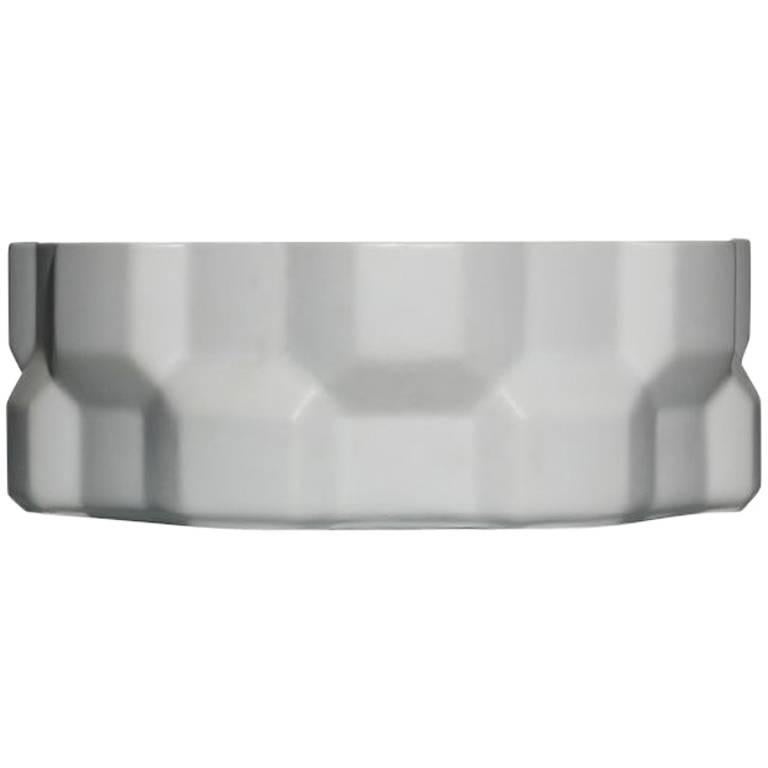 Large Gear Bowl in Matte White by Phillippe Bestenheider for Driade For Sale