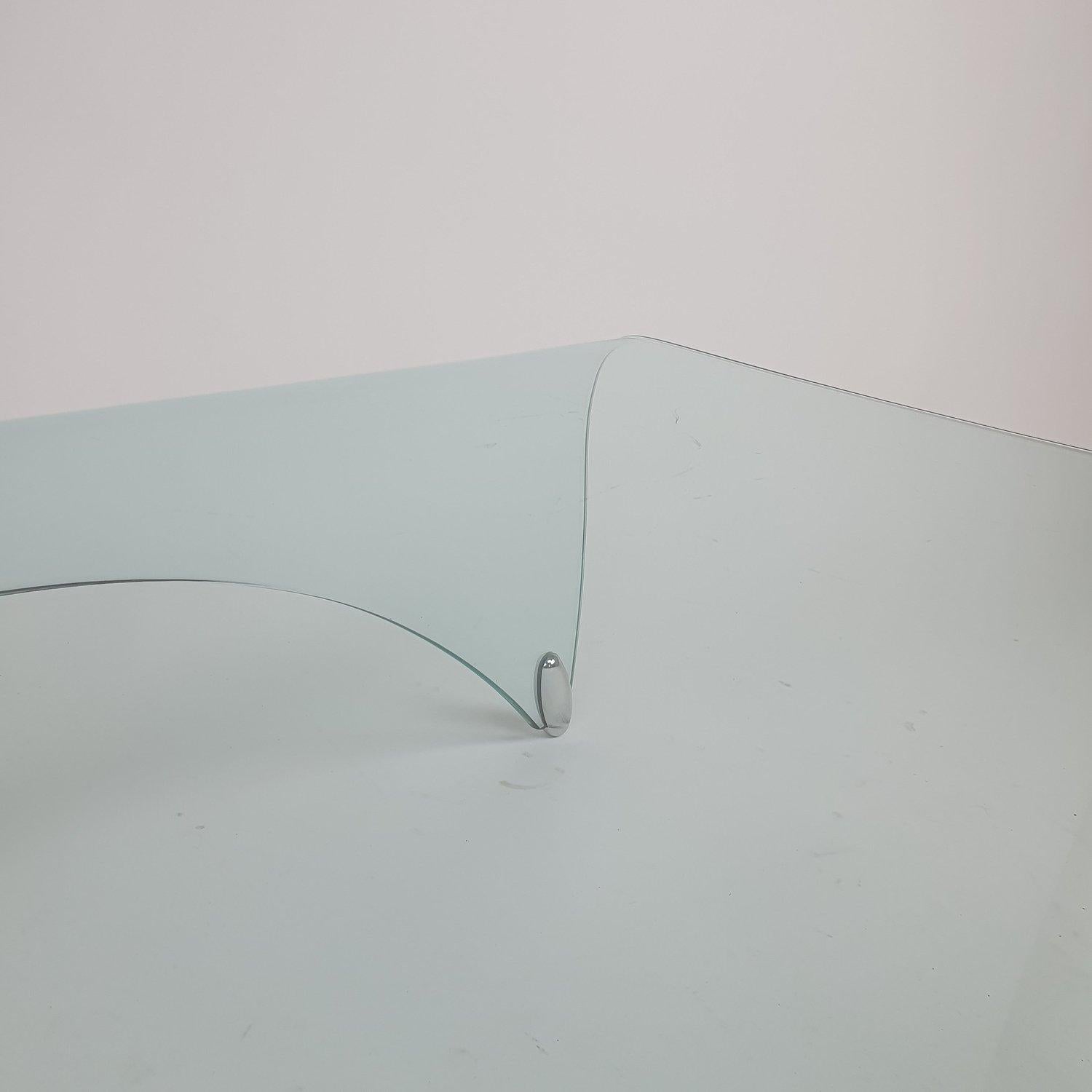 Large Genio Coffee Table by Massimo Iosa Ghini for Fiam Italia, Italy, 1980s In Good Condition In North Vancouver, BC