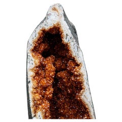 Große echte Citrin-Kristall-Cluster-Geode aus Brasilien (145,5 lbs)