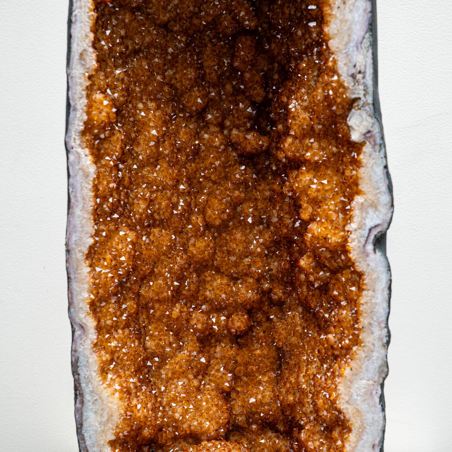 Geode a grappolo di cristallo citrino autentico di grandi dimensioni proveniente dal Brasile (93 libbre) In condizioni Nuovo in vendita a New York, NY