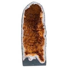 Large Genuine Citrine Crystal Clustered Geode from Brazil (93 lbs)