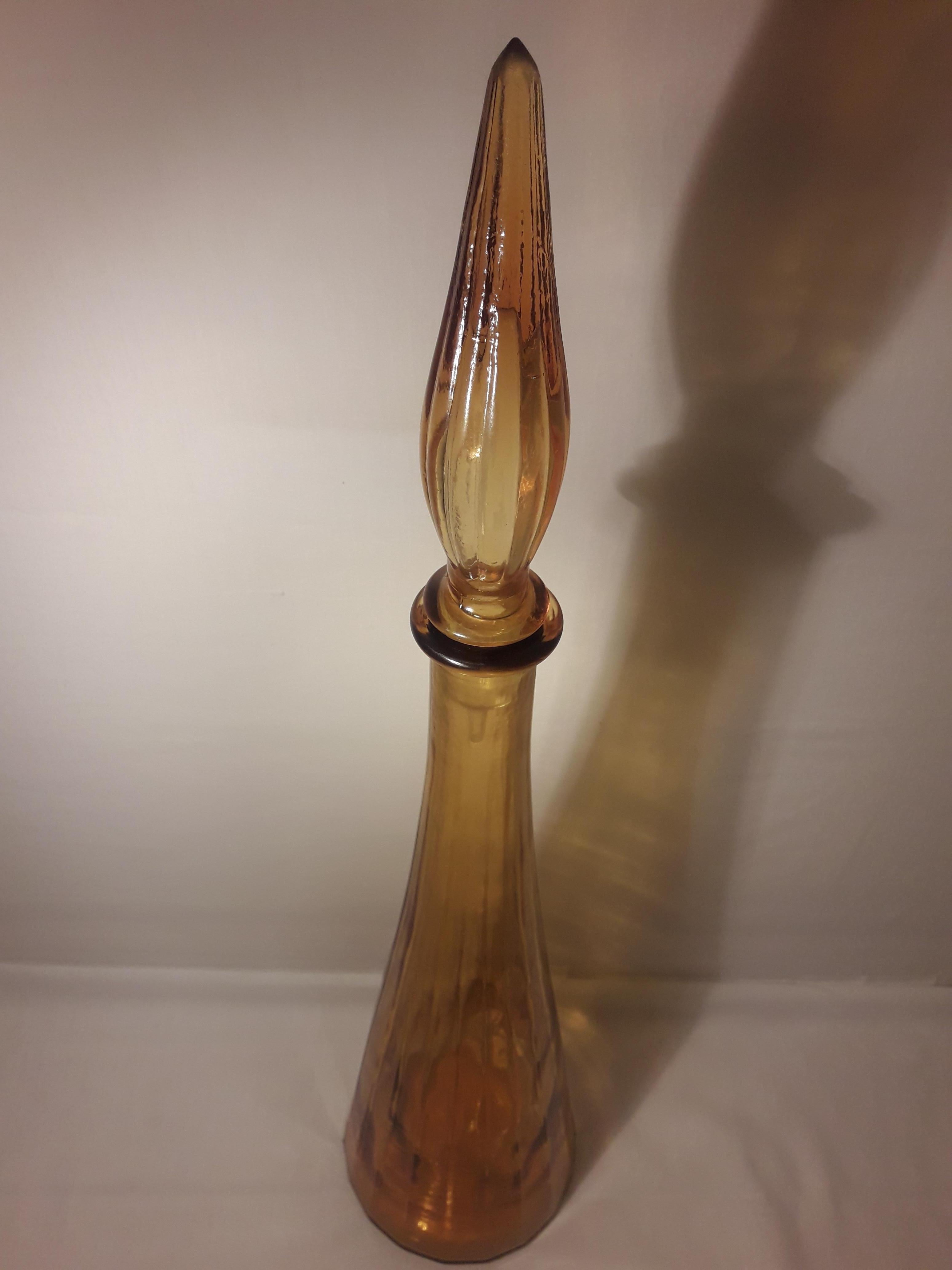 Late 20th Century Large Genuine Empoli Bottle For Sale