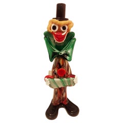 Large Genuine Murano Glass Clown