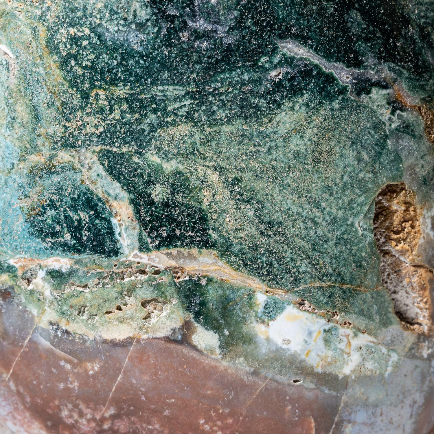 Contemporary Large Genuine Polished Ocean Jasper Freeform '106 Lbs'