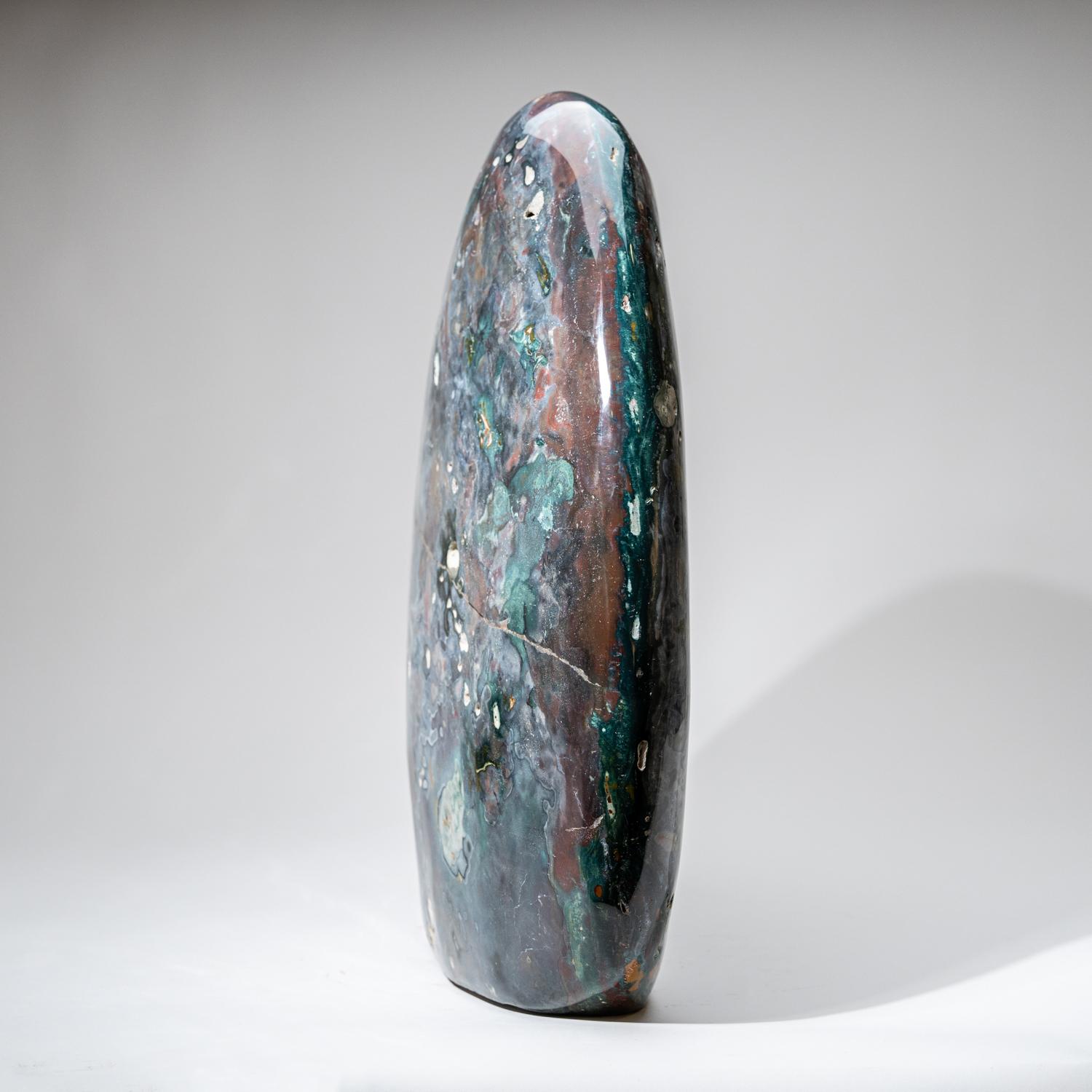 Large Genuine Polished Ocean Jasper Freeform '98.9 lbs' In Excellent Condition For Sale In New York, NY