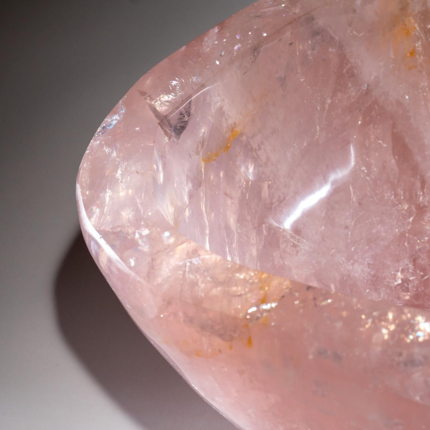 Crystal Large Genuine Polished Rose Quartz Bowl '51 Lbs'