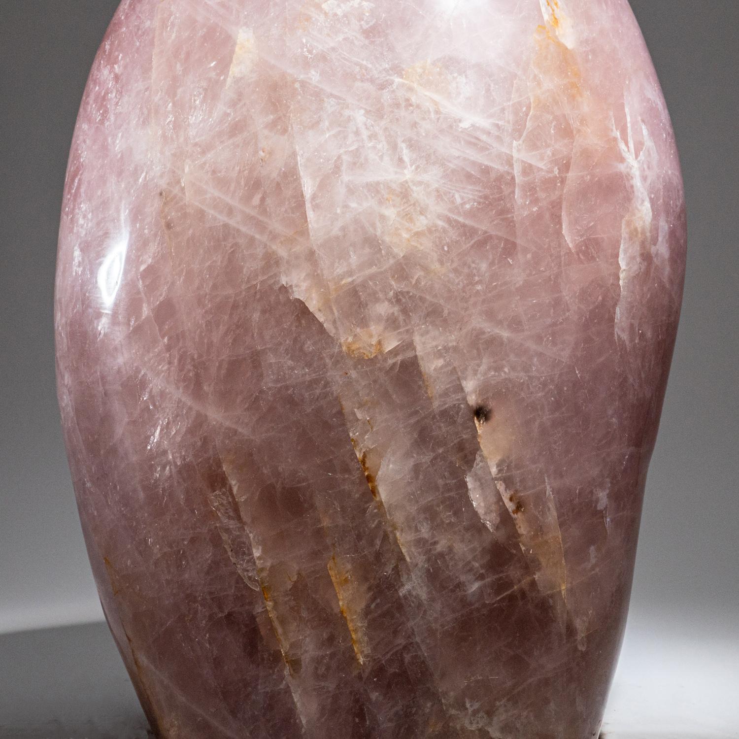 Large Genuine Polished Rose Quartz Freeform '102 lbs' In New Condition For Sale In New York, NY