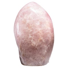 Grand quartz rose poli véritable de forme libre, 102 livres