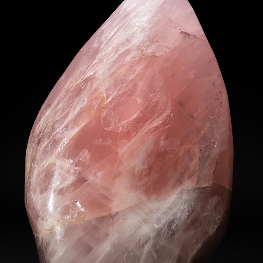 Contemporary  Polished Rose Quartz Freeform From Brazil (63 lbs) For Sale