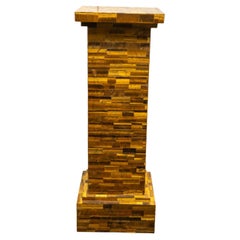 Large Genuine Polished Tiger's Eye (42.5") Pedestal