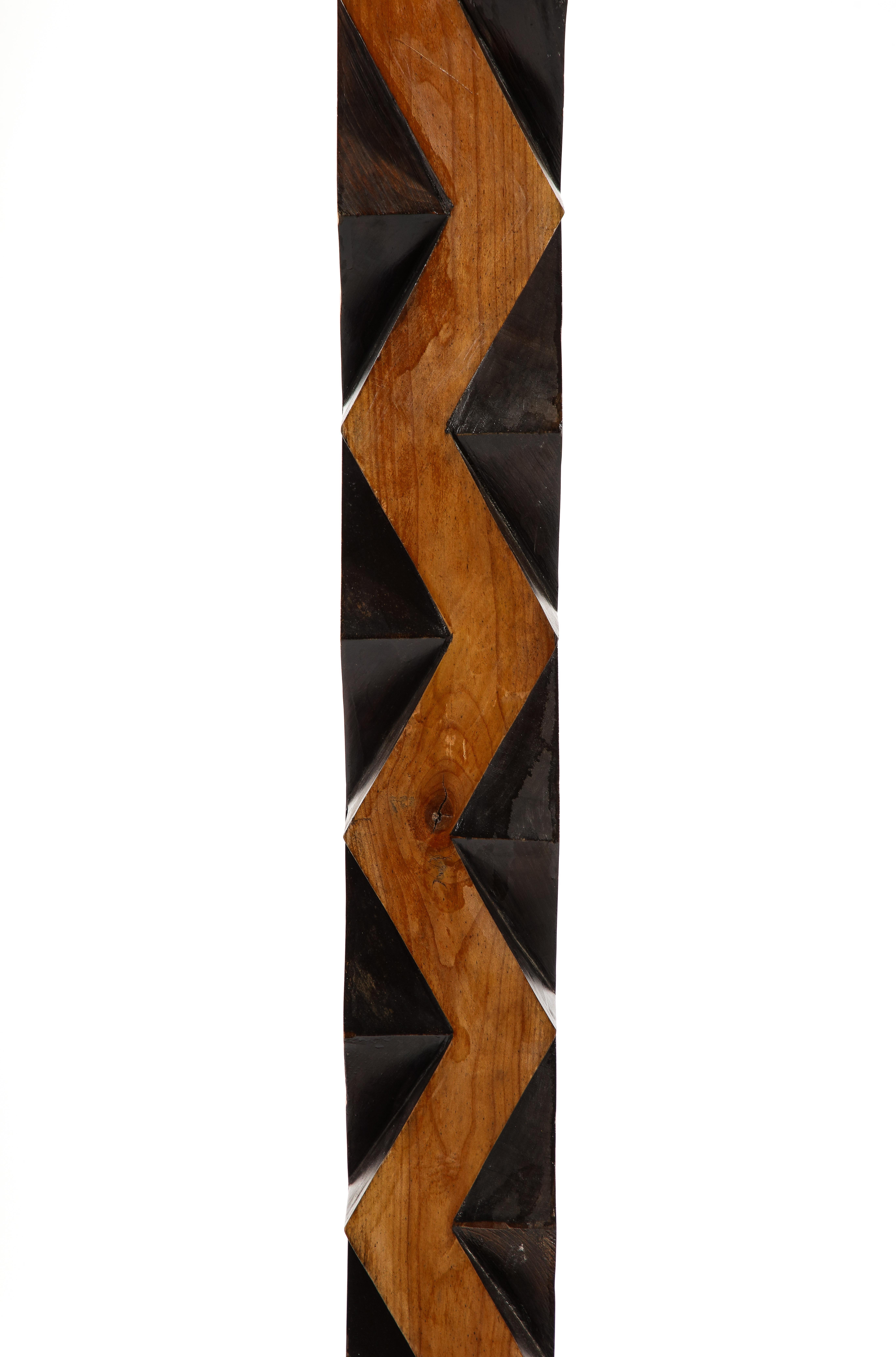 Large Geometric Floor Lamp, France 1950's 8