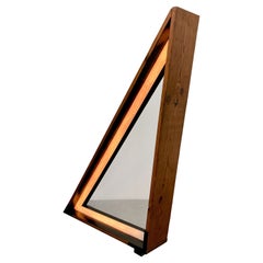 Gran Escultura Geométrica de Madera y Mylar / Lámpara de Pie de Raphael Pangilinan
