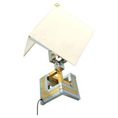 Large Geometrical table lamp by Lumica, Spain, 1970s
