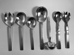 Large Georg Jensen Bernadotte Silverware Service