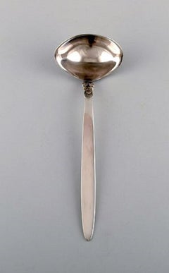 Large Georg Jensen "Cactus" Soup Ladle in Sterling Silver, Dated 1931