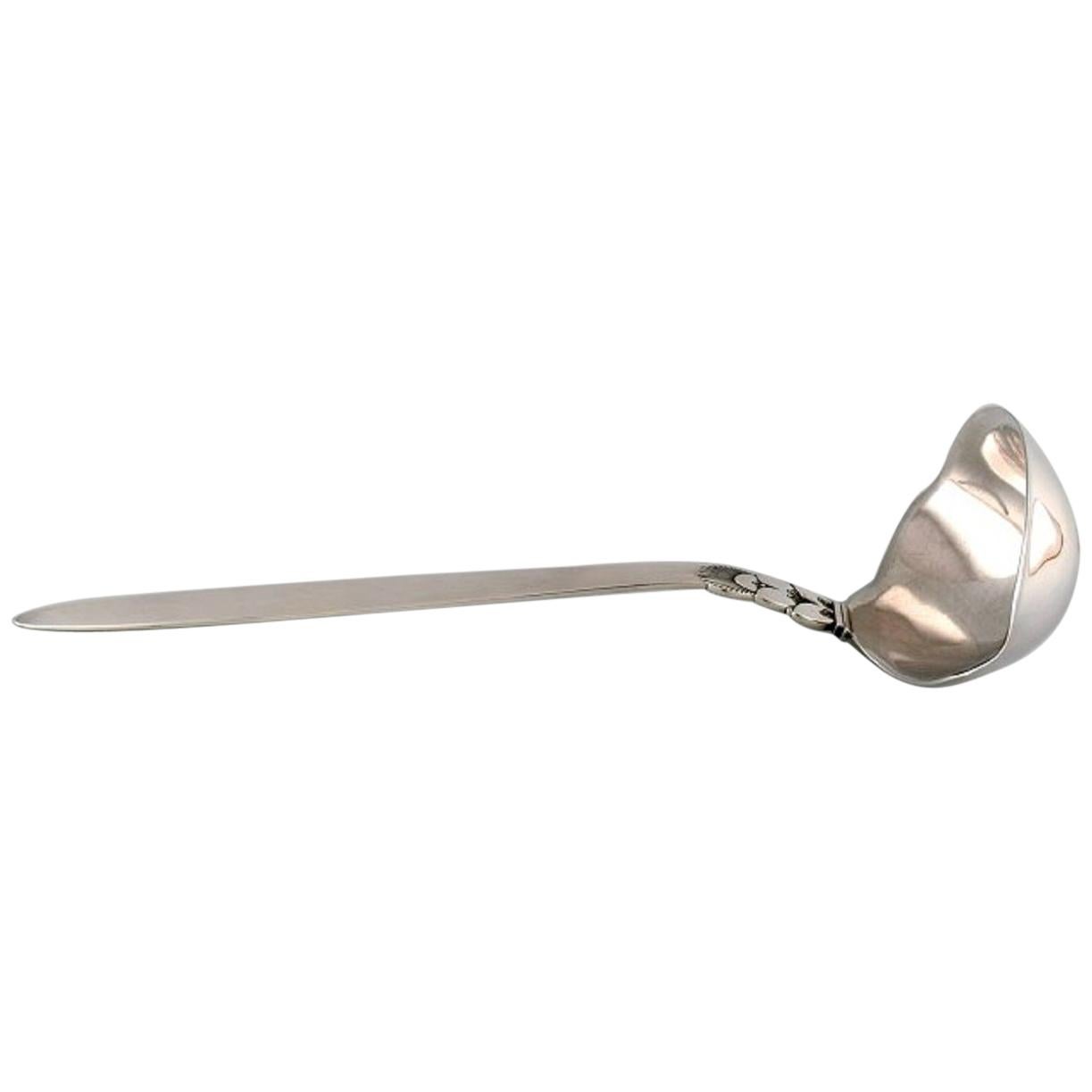 Large Georg Jensen "Cactus" Soup Ladle in Sterling Silver, Dated 1931