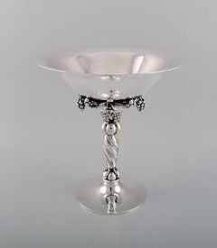 Large Georg Jensen Grape Centrepiece in Sterling Silver, Model Number 264A