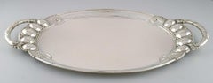 Großer Servierteller „Melon“ von Georg Jensen aus Sterlingsilber, Modell Nr. 159B