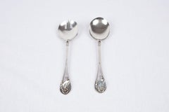 Large Georg Jensen Salad Set / Servers by Lapaglia