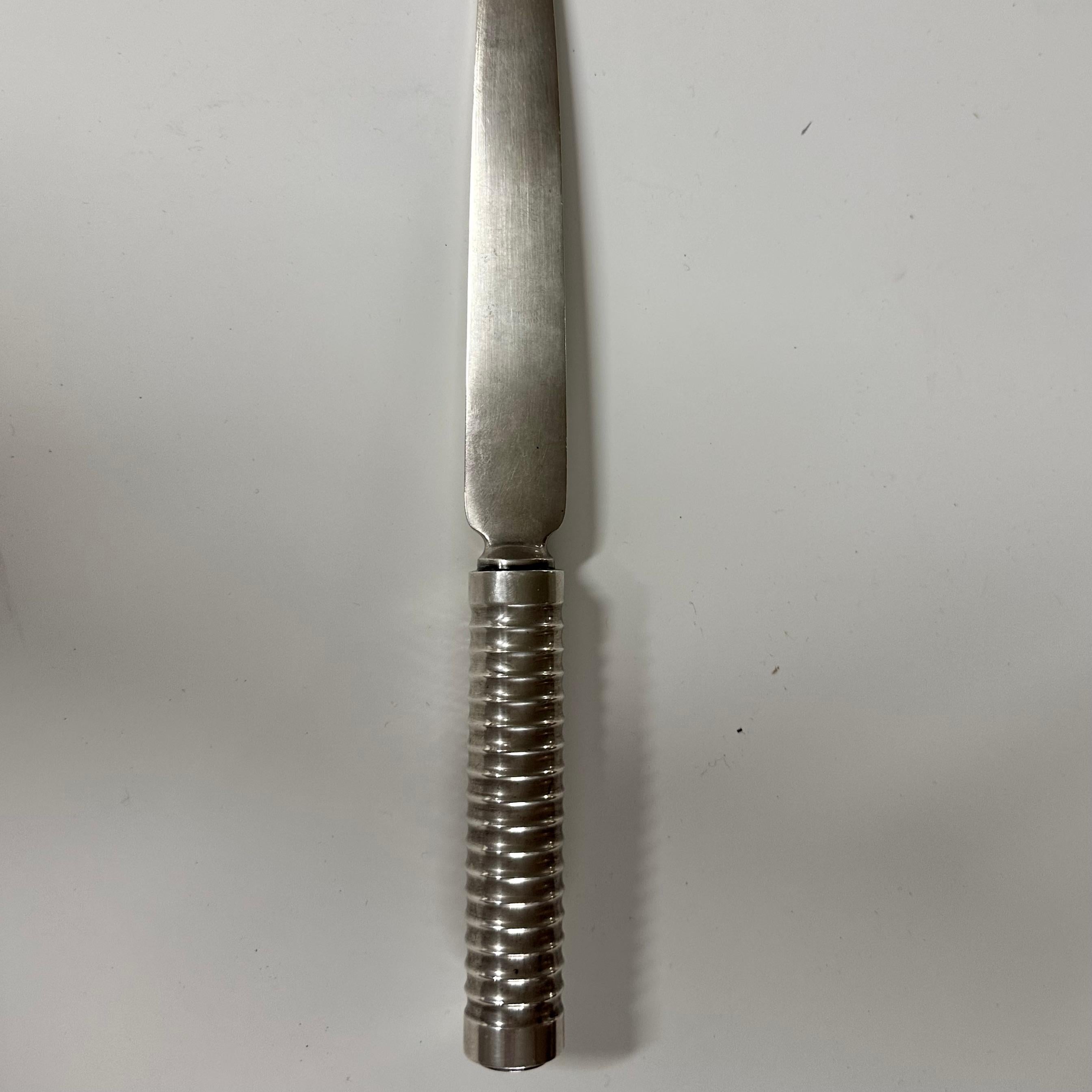 Abrecartas grande de plata Georg Jensen, años 50 en venta 4